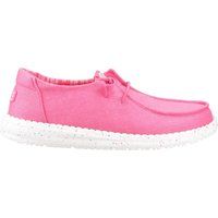 HEYDUDE Wendy Stretch Canvas Baumwoll Frauen Fandango Rosa Mokassins Schuhe
