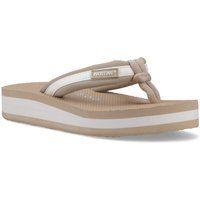 Rocket Dog Monica Nylon PU Textil Damen Tan/Creme Flip-Flops