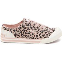 Rocket Dog Jazzin Leon Leopard Damen Freizeitschuh Hellrosa