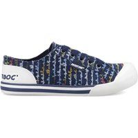 Rocket Dog Jazzin Radio Baumwolle Damen Blau Sneaker