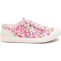 Rocket Dog Jazzin Snap Damen Leinenschuhe Pink Mehrfarbig