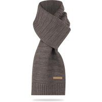 Gerippter Strickschal mit Wollmischung