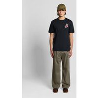 Entspannte Baumwollhose mit Bundfalten