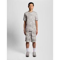 Baumwoll-Sweatshorts mit Grafikdruck
