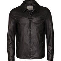Weiche Lammlederjacke mit Knöpfen