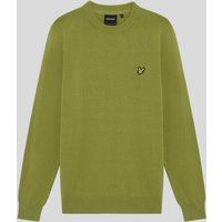 Klassischer Baumwollpullover mit Rundhalsausschnitt