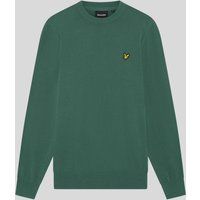 Klassischer Baumwollpullover mit Rundhalsausschnitt