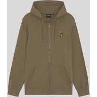 Herren Loopback Baumwoll-Hoodie mit Reißverschluss