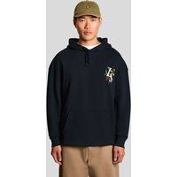 Botanischer Baumwoll-Hoodie mit Grafik