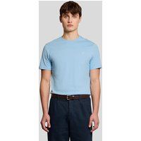 Feines Baumwoll-T-Shirt mit Rundhalsausschnitt