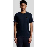 Herren T-Shirt mit Jacquardbesatz, normale Passform