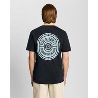 Baumwoll T-Shirt mit Grafik-Badge und Rundhalsausschnitt