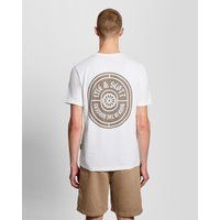 Baumwoll T-Shirt mit Grafik-Badge und Rundhalsausschnitt