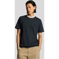 Baumwoll T-Shirt mit Kontrastbesatz