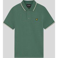 Baumwoll-Poloshirt mit Paspelkragen