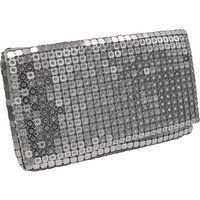 Metall Abend Clutch mit Kristallverzierung