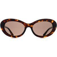 Ovale Schildpatt-Sonnenbrille