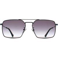Moderne Gunmetal Grau Verlauf Sonnenbrille