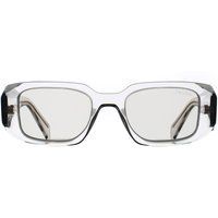 Moderne skulpturale transparente Sonnenbrille