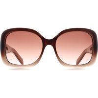 Braune Verlaufende Übergroße Sonnenbrille
