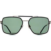 Quadratische Pilotenbrille mit Doppelsteg