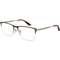 Rechteckige Halbrand-Brille mit Metallrahmen