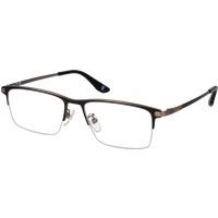 Rechteckige Halbrand-Metallbrille