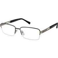 Rechteckige Halbrand Metallbrille