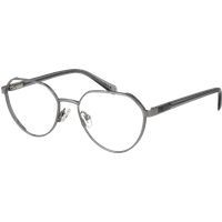 Runde Silberne Metall Vollrandbrille