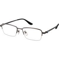 Herren Gunmetal Halbrand Rechteckige Brille