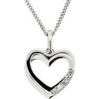 Diamant Herzanhänger Halskette