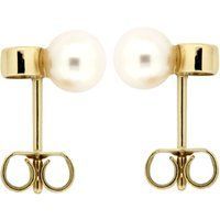 Ohrstecker mit Perlen und Goldfassung