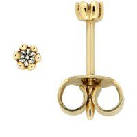 Goldene Ohrstecker mit Diamanten