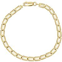 Gold Rechteckige Gliederkette Armband
