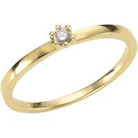 Minimalistischer Goldring mit Diamant