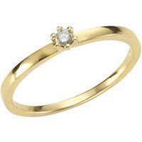Minimalistischer Goldring mit Brillant