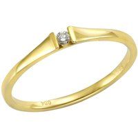 Goldring mit Diamant