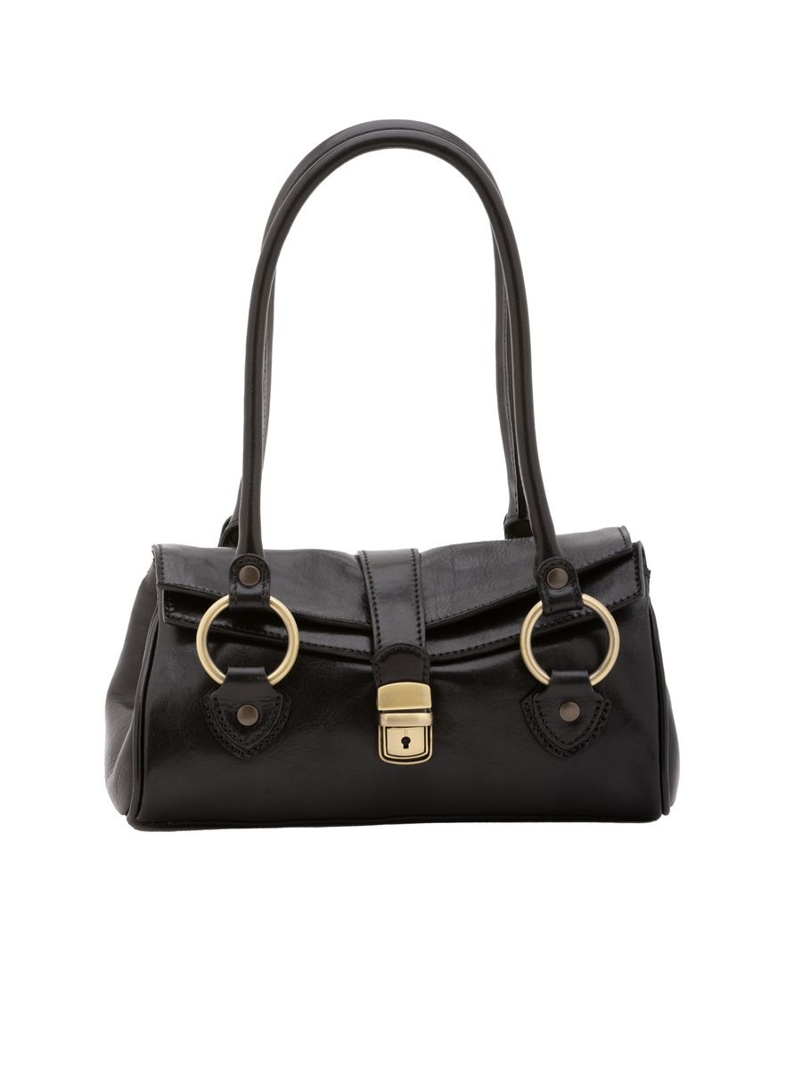 Klassische Bowlingtasche aus Leder mit Griff