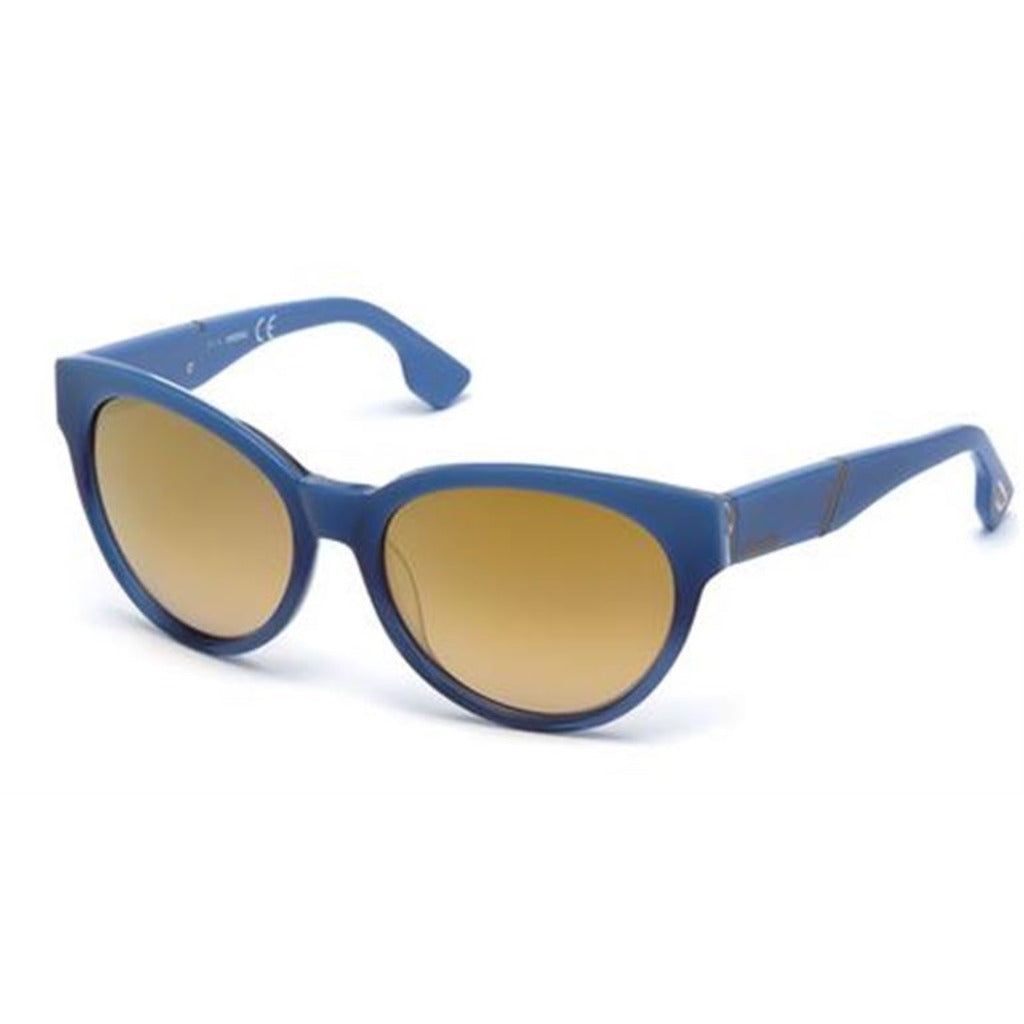 Ovale Acetat-Sonnenbrille mit getönten Gläsern