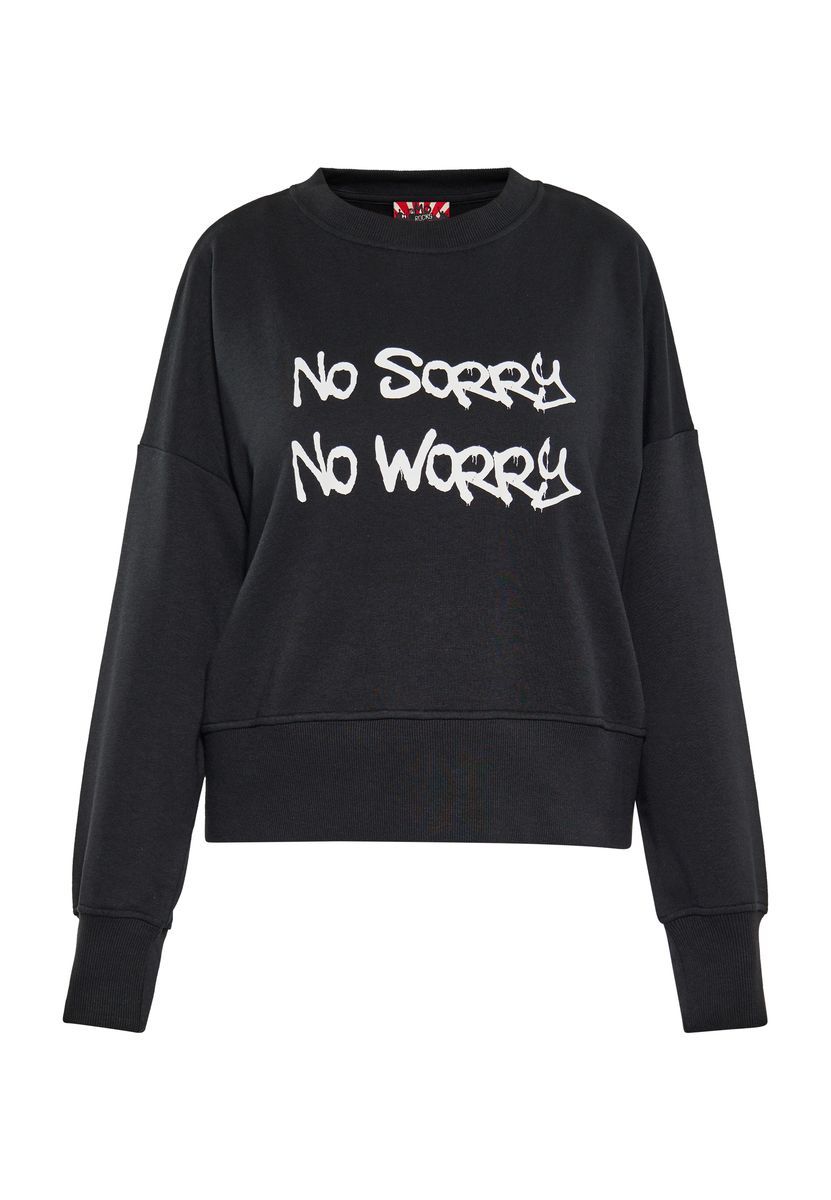 Sweatshirt mit Grafikprint im Oversized-Stil