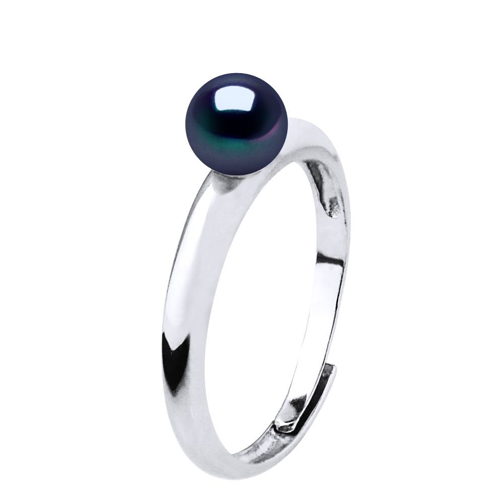 Minimalistischer Ring mit Süßwasser-Zuchtperle