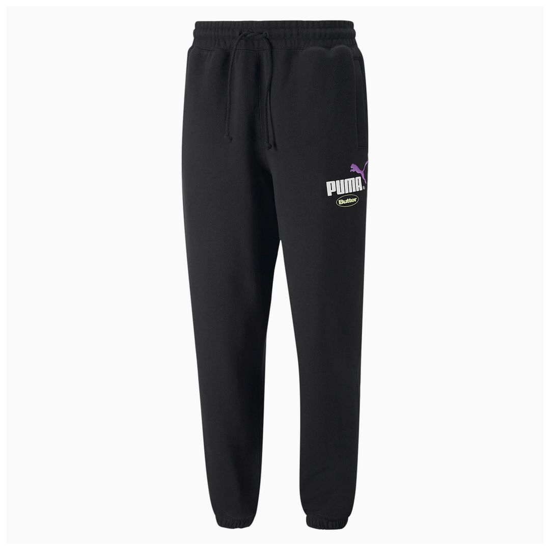 Schwarze Fleece-Jogginghose mit Logo für Herren