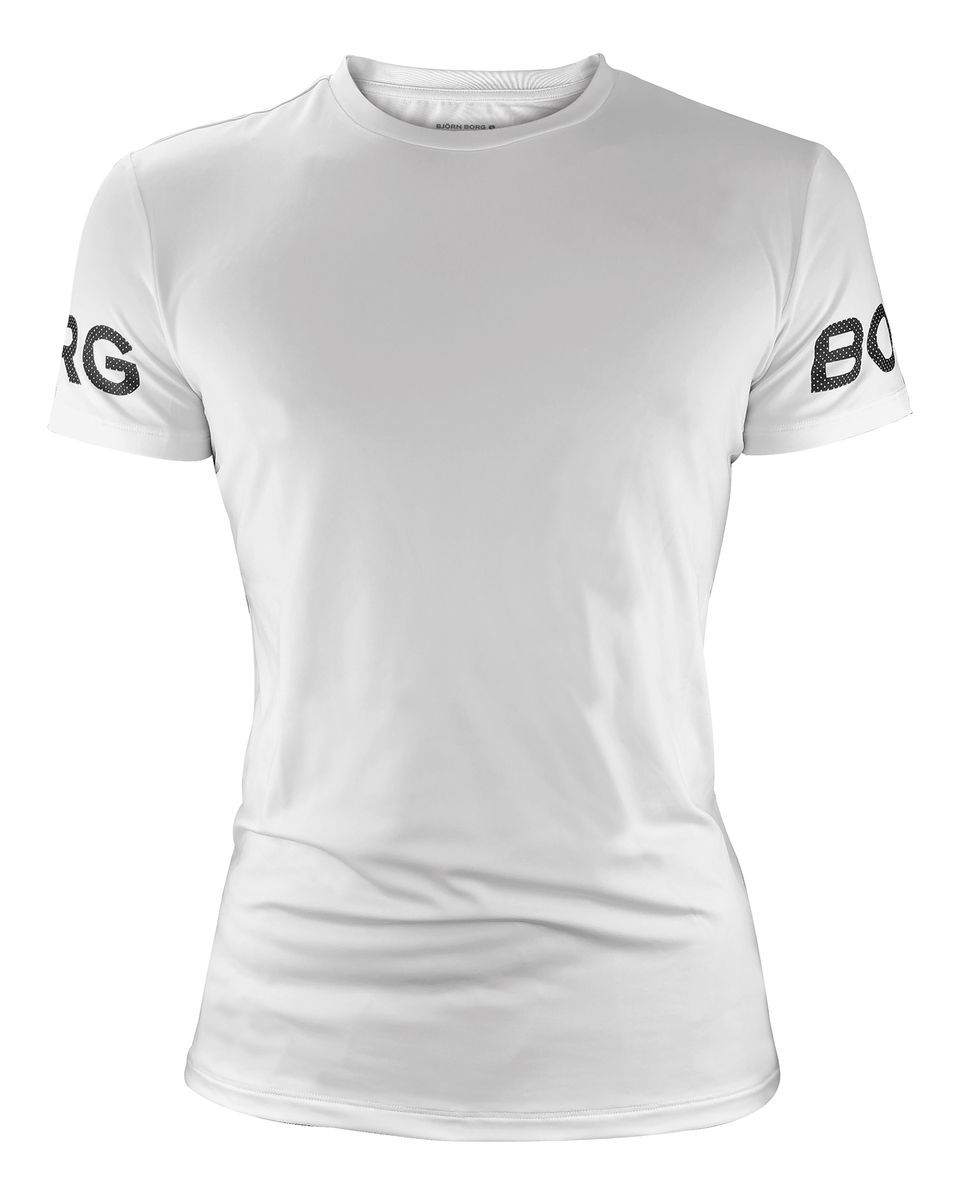 Björn Borg - Mens High Performance T-Shirt mit kurzen Ärmeln - Weiß