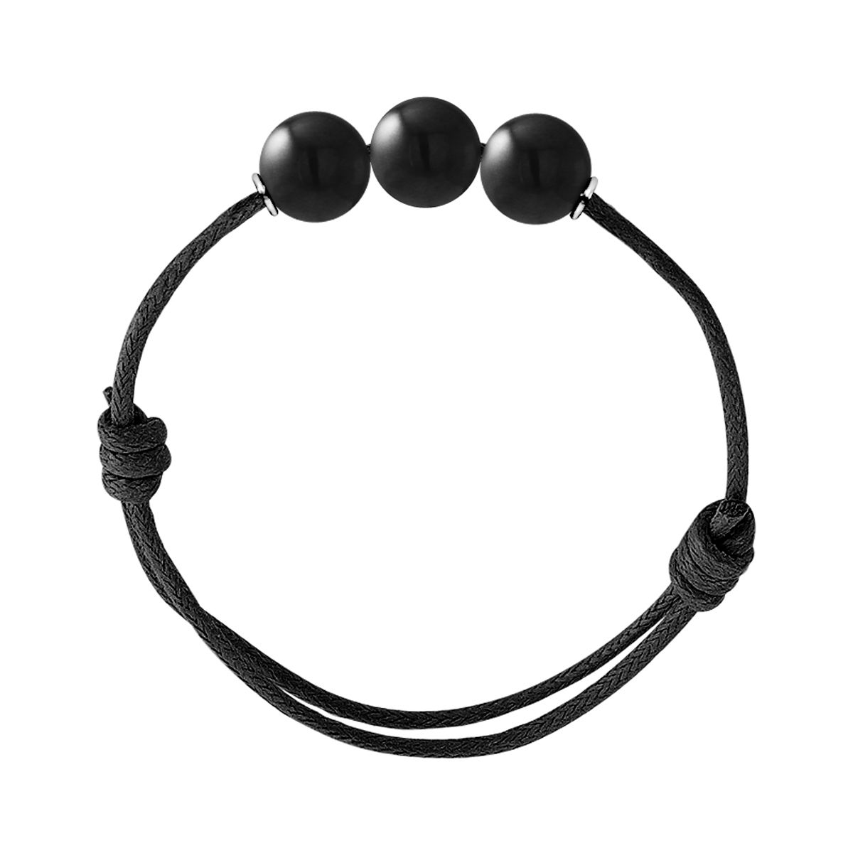 Verstellbares Kordelarmband mit Aventurin-Perlen