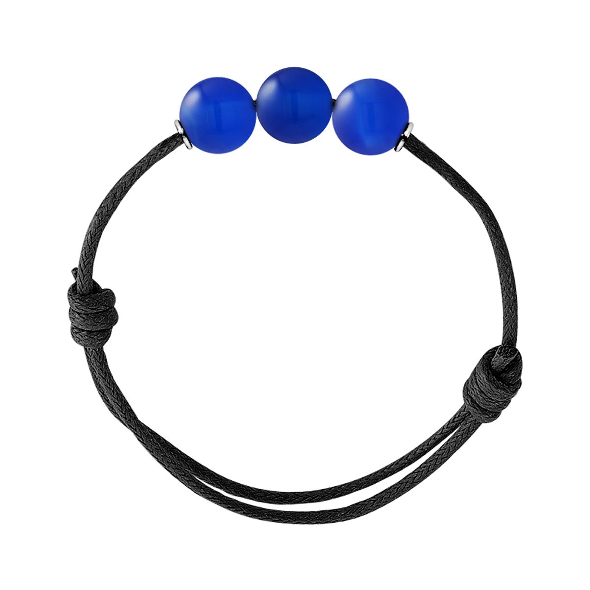 Verstellbares Kordelarmband mit Aventurin-Perlen