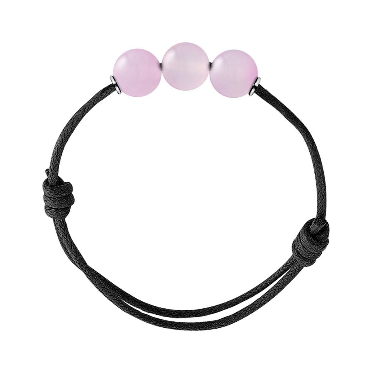 Verstellbares Kordelarmband mit Aventurin-Perlen