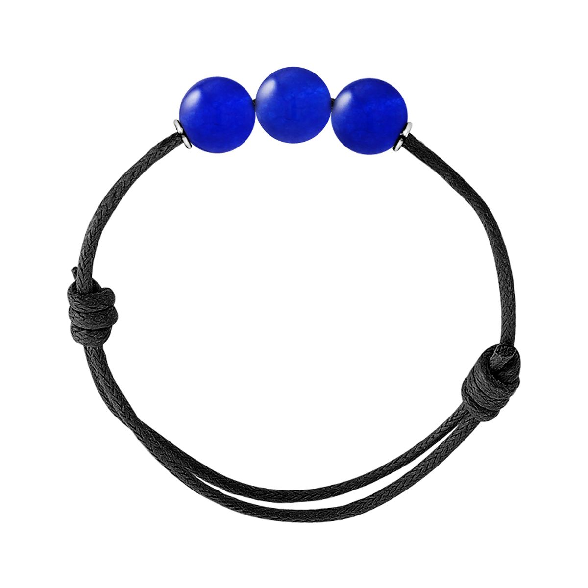 Verstellbares Kordelarmband mit Aventurin-Perlen