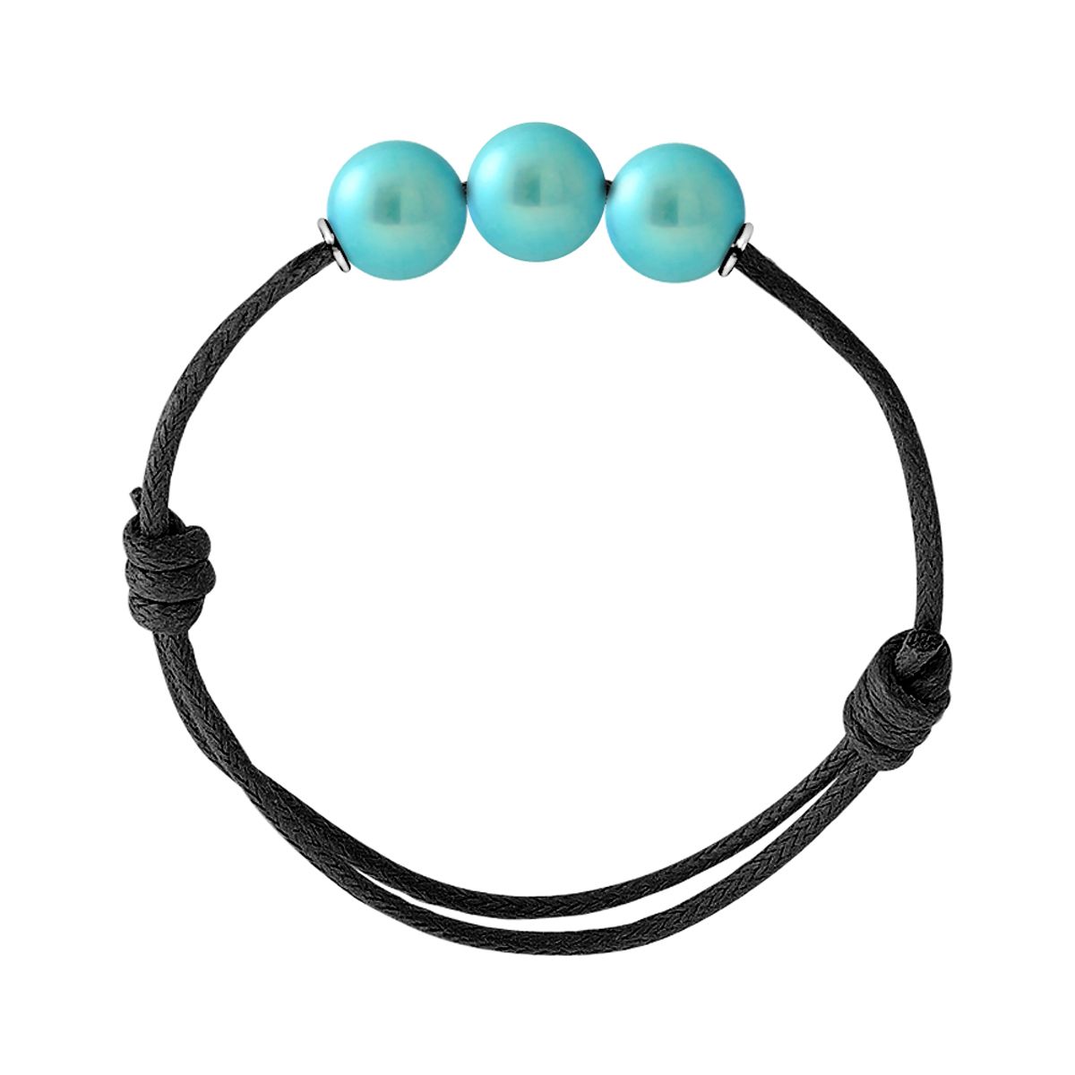 Verstellbares Kordelarmband mit Aventurin-Perlen