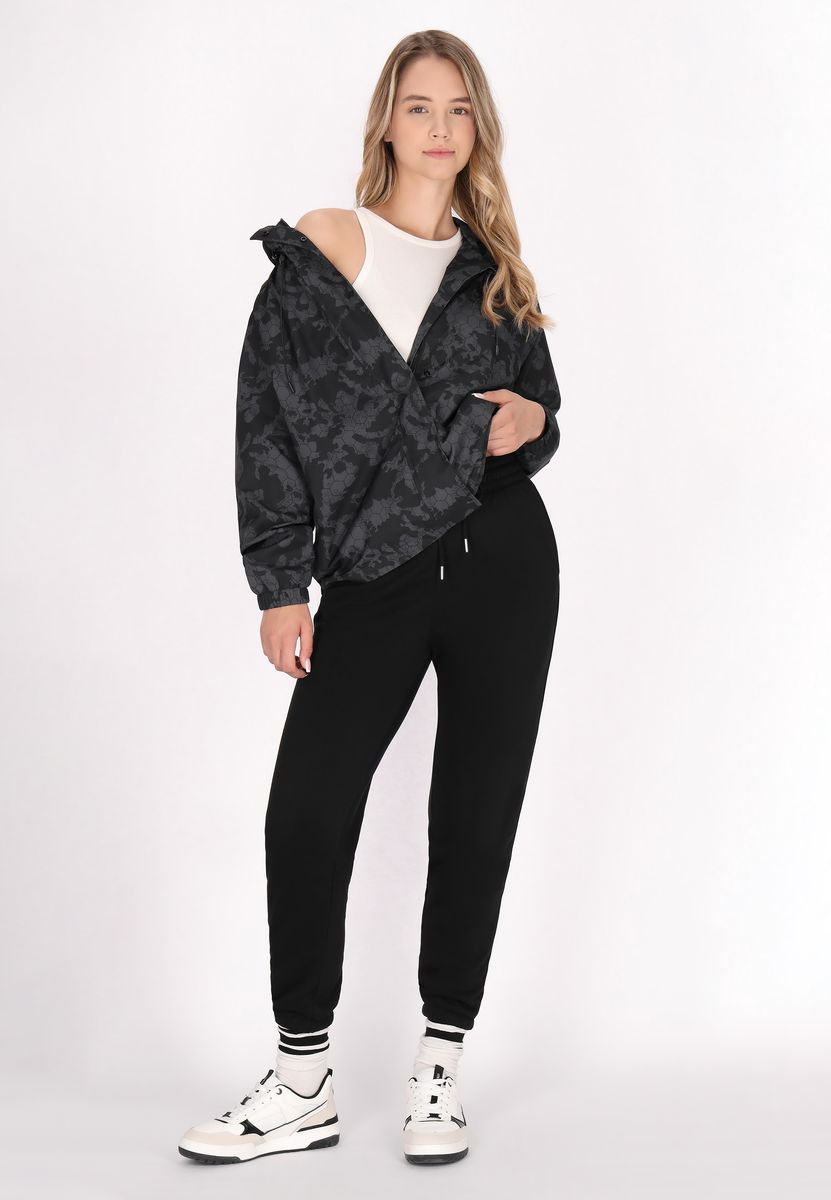 Übergroßer Anorak mit Camouflage-Muster