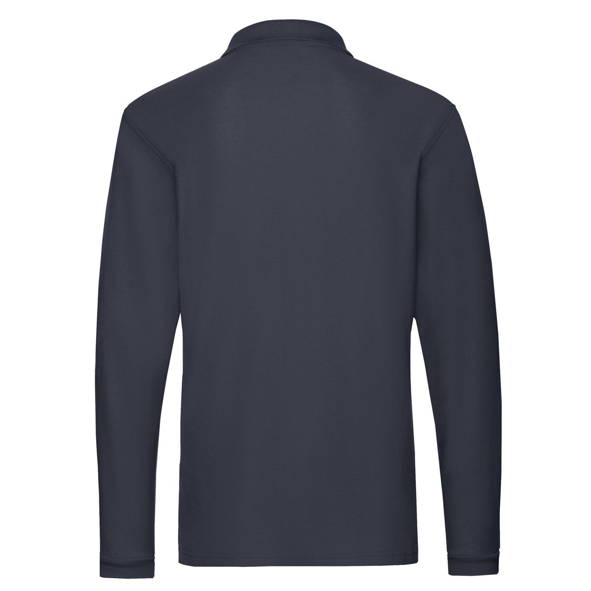 Klassisches Langarm-Piqué-Poloshirt